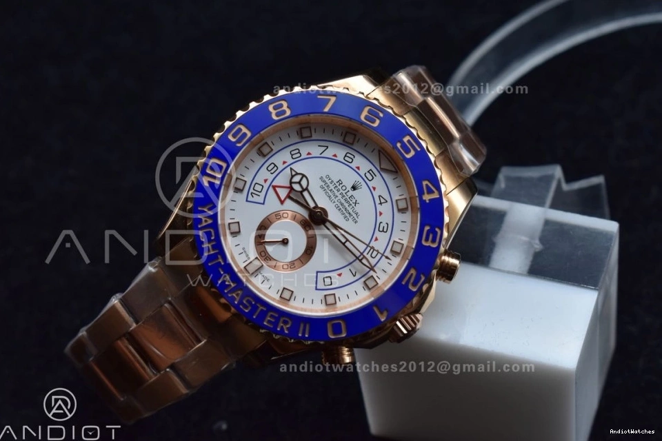 1223 Bracelet GMF A RG Best Blue 116685 1:1 Ceramic II Edition on TopPick YachtMaster RG 1221